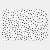 Schwarz-Weiß-Muster Geschenkpapier Set (Vorderseite)