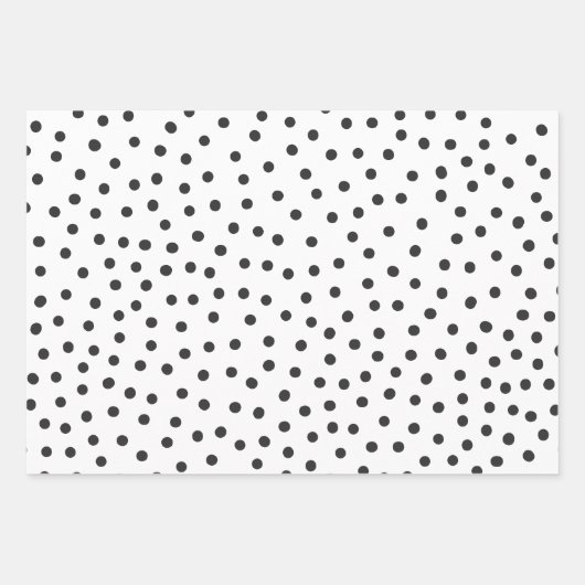 Schwarz-Weiß-Muster Geschenkpapier Set (Vorderseite)