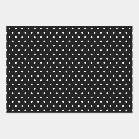 Schwarz-Weiß-Muster Geschenkpapier Set (Vorderseite 3)