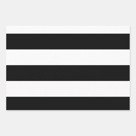 Schwarz-Weiß-Muster Geschenkpapier Set (Vorderseite 2)