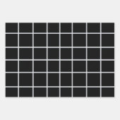 Schwarz-Weiß-Muster Geschenkpapier Set (Vorderseite 2)