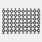 Schwarz-Weiß-Muster Geschirrtuch (Horizontal)