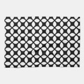 Schwarz-Weiß-Muster Geschirrtuch (Horizontal)