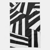 Schwarz-Weiß-Muster Geschirrtuch (Vertikal)