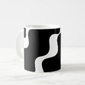 Schwarz-Weiß-Muster Kaffeetasse (Vorderseite Links)