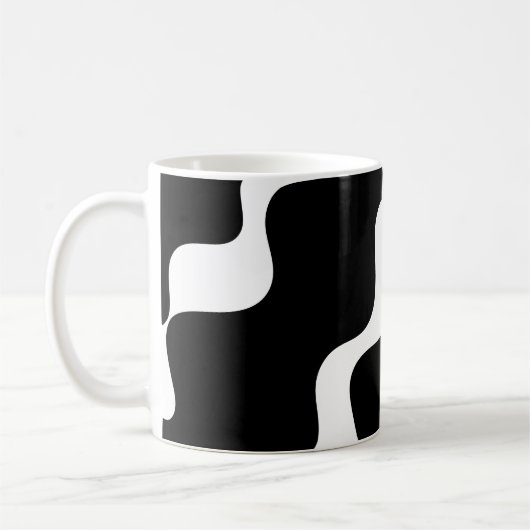 Schwarz-Weiß-Muster Kaffeetasse (Links)