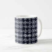 Schwarz-Weiß-Muster Kaffeetasse (VorderseiteRechts)