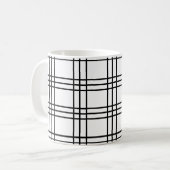 Schwarz-Weiß-Muster Kaffeetasse (Vorderseite Links)