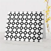Schwarz-Weiß-Muster Karte (Gelbe Blume)