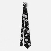 Schwarz-Weiß-Muster Krawatte (Rückseite)