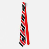 Schwarz-Weiß-Muster Krawatte (Vorderseite)