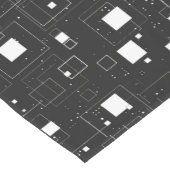 Schwarz-Weiß-Muster Kurzer Tischläufer (Ecke)