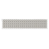 Schwarz-Weiß-Muster Kurzer Tischläufer (Horizontal)
