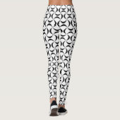 Schwarz-Weiß-Muster Leggings (Rückseite)