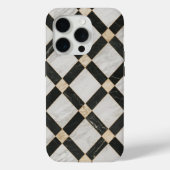 Schwarz-Weiß-Muster-Marmor Case-Mate iPhone Hülle (Rückseite)