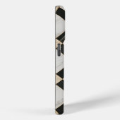 Schwarz-Weiß-Muster-Marmor Case-Mate iPhone Hülle (Rückseite / Rechts)