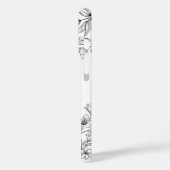 Schwarz-Weiß-Muster Minimalistisch Moderne Case-Mate iPhone Hülle (Rückseite / Links)