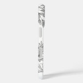 Schwarz-Weiß-Muster Minimalistisch Moderne Case-Mate iPhone Hülle (Rückseite / Rechts)