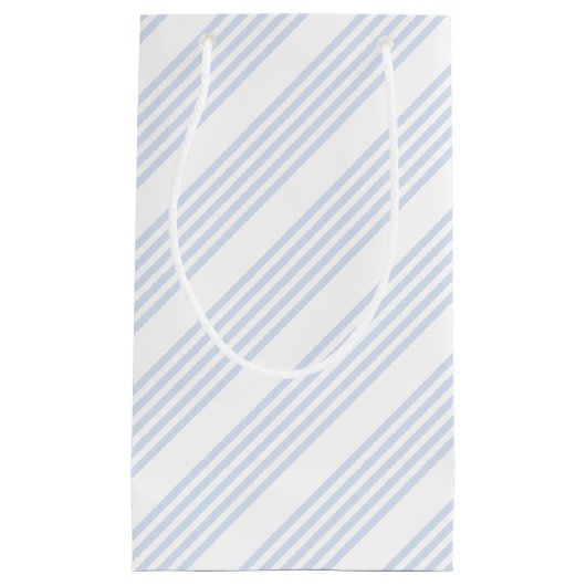 Schwarz-Weiß-Muster mit fünf Streifen Kleine Geschenktüte (Vorderseite)