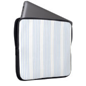 Schwarz-Weiß-Muster mit fünf Streifen Laptopschutzhülle (Vorne Rechts)