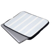 Schwarz-Weiß-Muster mit fünf Streifen Laptopschutzhülle (Vorne Knopf)