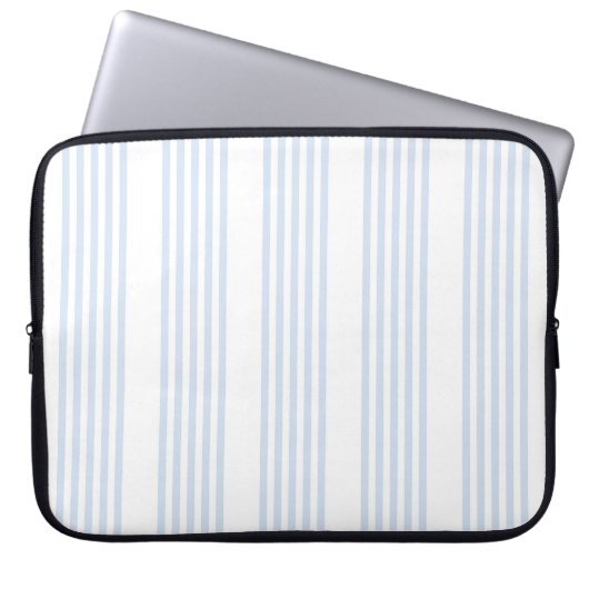 Schwarz-Weiß-Muster mit fünf Streifen Laptopschutzhülle (Vorderseite)