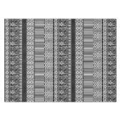 Schwarz-Weiß-Muster mit Spitzen und Patchwork Tischdecke (Vorderseite (Horizontal))