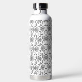 Schwarz-Weiß-Muster mit weißem Hintergrund Trinkflasche (Rechts)