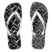 Schwarz-Weiß-Muster | Moderne Gotik Badesandalen (Fußbett)