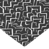 Schwarz-Weiß-Muster | Moderne Gotik Kurzer Tischläufer (Ecke)