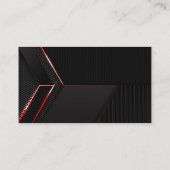 Schwarz-Weiß-Muster Modernes Beruflich Visitenkarte (Rückseite)