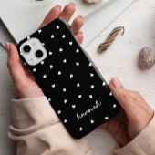 Schwarz-Weiß-Muster Monogram iPhone Case-Mate iPhone Hülle