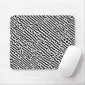 Schwarz-Weiß-Muster Mousepad (Mit Mouse)