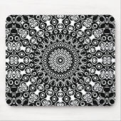 Schwarz-Weiß-Muster Mousepad (Vorne)
