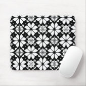 Schwarz-Weiß-Muster Mousepad (Mit Mouse)