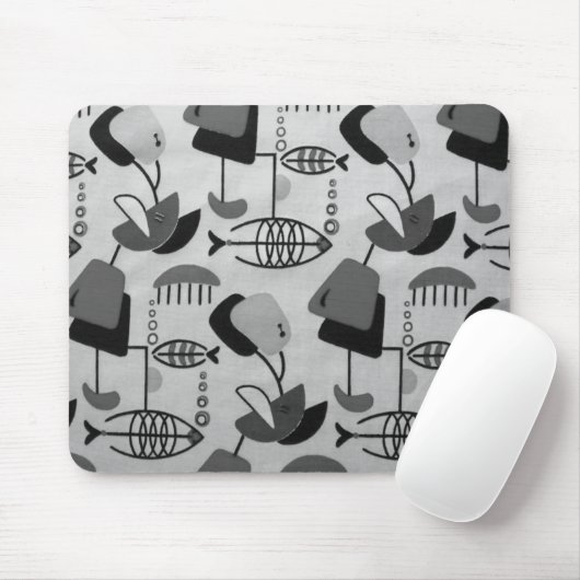 Schwarz-Weiß-Muster-Mousepad Mousepad (Mit Mouse)