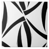 Schwarz-Weiß-Muster nahtlos dekorative Fliesen (Vorderseite)