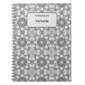 Schwarz-Weiß-Muster Notizblock (Vorderseite)