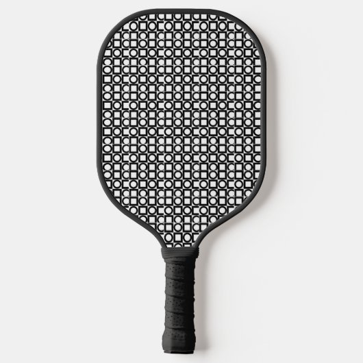 Schwarz-Weiß-Muster-Pickleball-Paddel Pickleball Schläger (Rückseite)