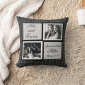 Schwarz-Weiß-Muster-Pillow Kissen (Decke)