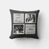 Schwarz-Weiß-Muster-Pillow Kissen (Vorderseite)
