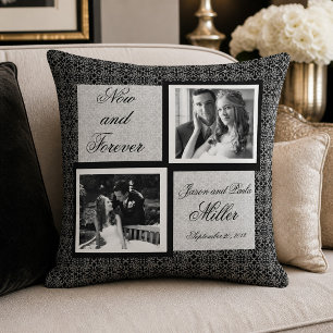 Schwarz-Weiß-Muster-Pillow Kissen