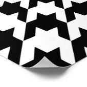 Schwarz-Weiß-Muster Poster (Ecke)