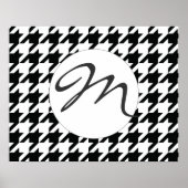 Schwarz-Weiß-Muster Poster (Vorne)