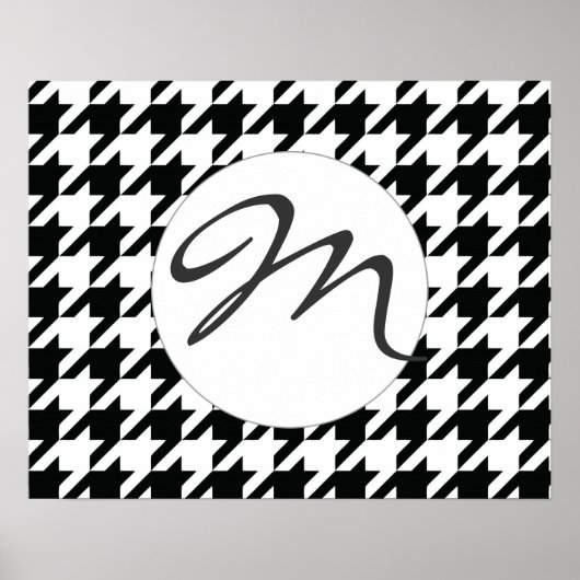 Schwarz-Weiß-Muster Poster (Vorne)