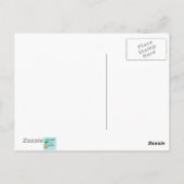 Schwarz-Weiß-Muster-Postkarte Postkarte (Rückseite)