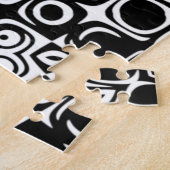 Schwarz-Weiß-Muster Puzzle (Seite)