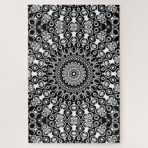 Schwarz-Weiß-Muster Puzzle