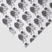 Schwarz-Weiß-Muster Seidenpapier (Ausschnitt)