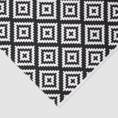 Schwarz-Weiß-Muster Seidenpapier (Ausschnitt)